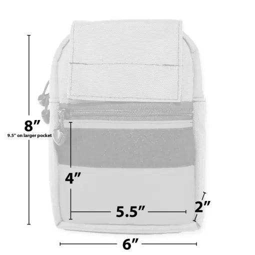 Q5 Zippered Shell Pouch 6x8 | Blaze & Coyote Brown