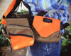 Quilomene Shell Pouch 8x8 | Blaze & Coyote Brown