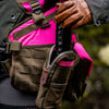 Waterproof Electronics Pouch | Blaze Pink & Olive