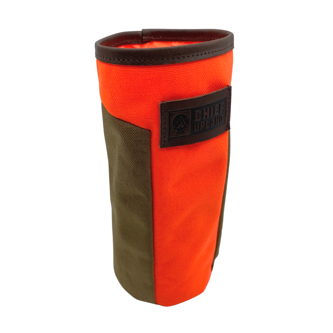 Water Bottle Pouch - Structured Top | Blaze & Coyote Brown