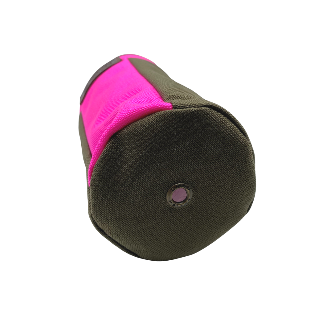 Water Bottle Pouch - Structured Top | Blaze Pink & Olive