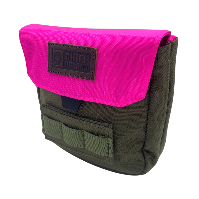 Quick Grab Ammo Pouch | Blaze Pink & Olive – Chief Upland