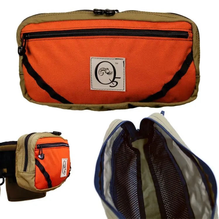Q5 Bird/Clays/Training Belt System - With Utility Pouch | Blaze & Coyote Brown