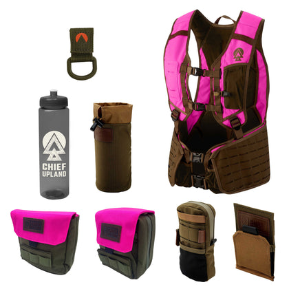 Over/Under Vest | All-In Bundle | Blaze Pink & Olive