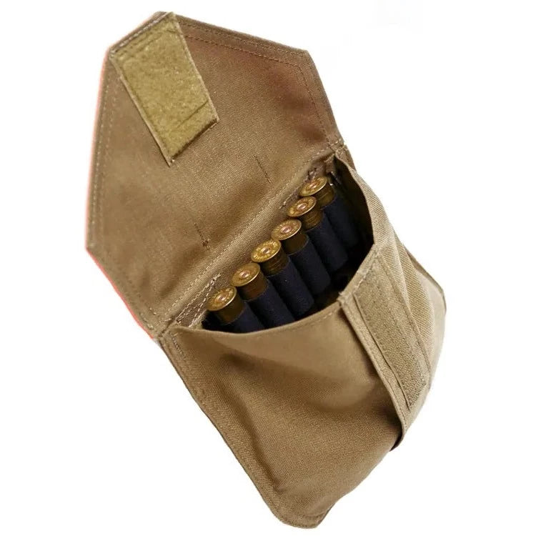 Quilomene Shell Pouch 8x8 | Blaze & Coyote Brown – Chief Upland