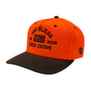 God Bless Bird Dogs | America 250 - Twill Snapback Hat - Blaze Orange/Brown Waxed