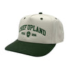 Twill Snapback Hat - Stone/Dark Green