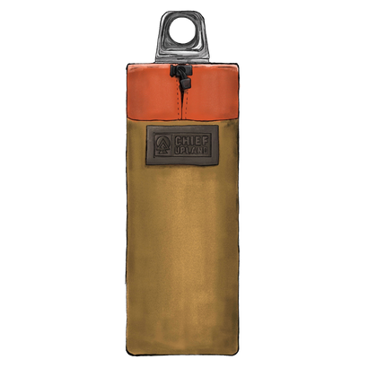 Water Bottle Pouch - Cord Lock | Blaze & Coyote Brown